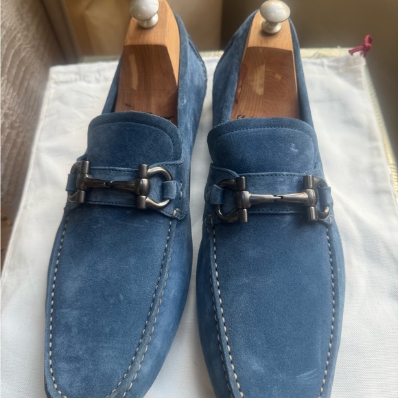 NWOT Salvatore Ferragamo Men's Blue Parigi Loafers - Picture 3 of 14
